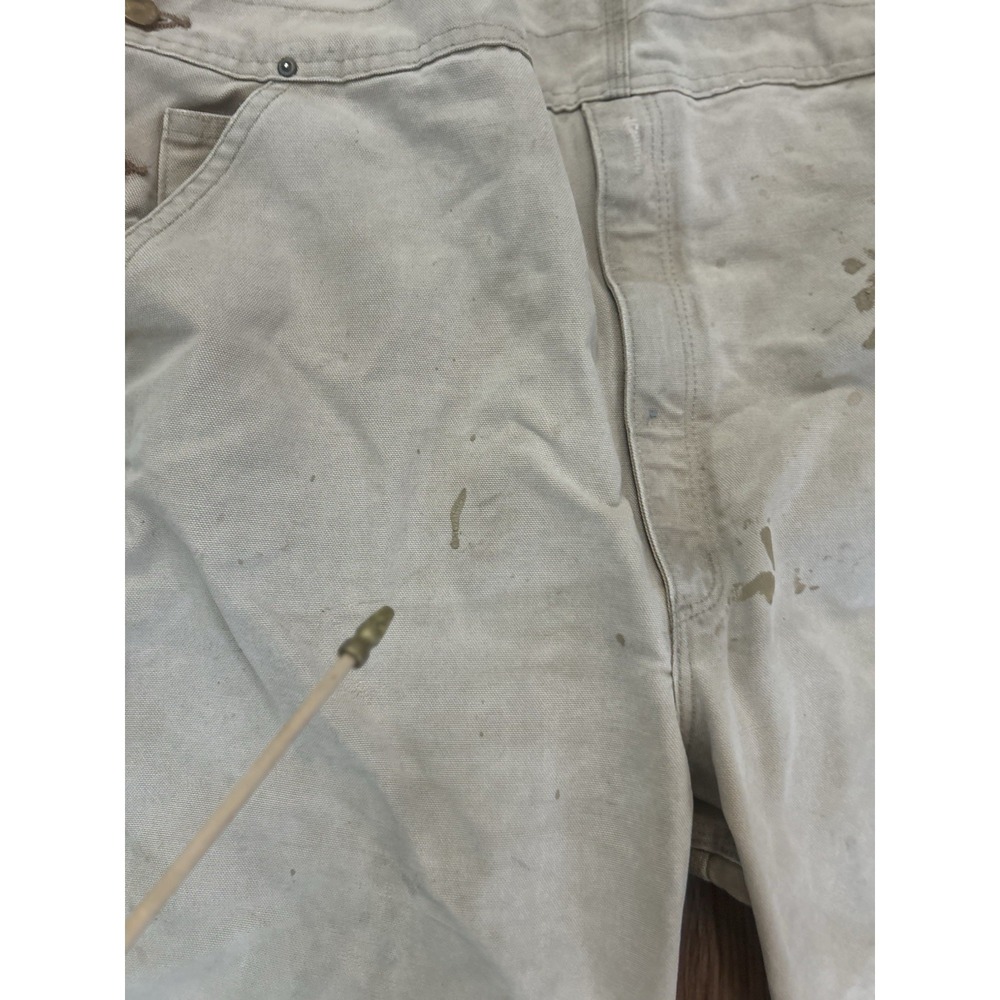 Vintage Carhartt Bib Overalls Double Knee Mens 42x32 (40x30) RO1 BRN Duck *See - Picture 8 of 16
